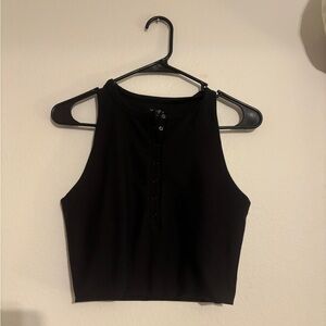 Abercrombie & Fitch Black Tank Top